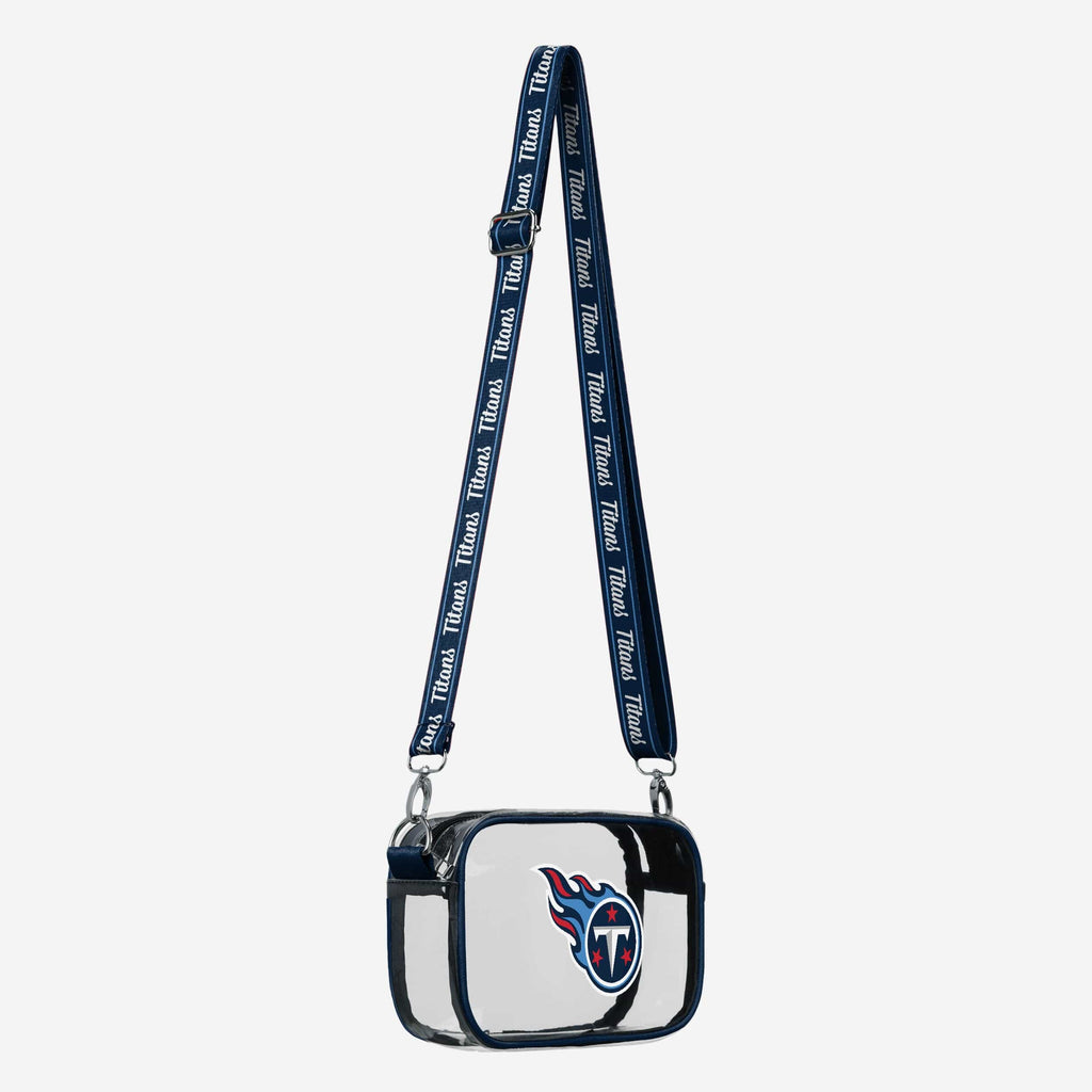 Tennessee Titans Team Stripe Clear Crossbody Bag FOCO