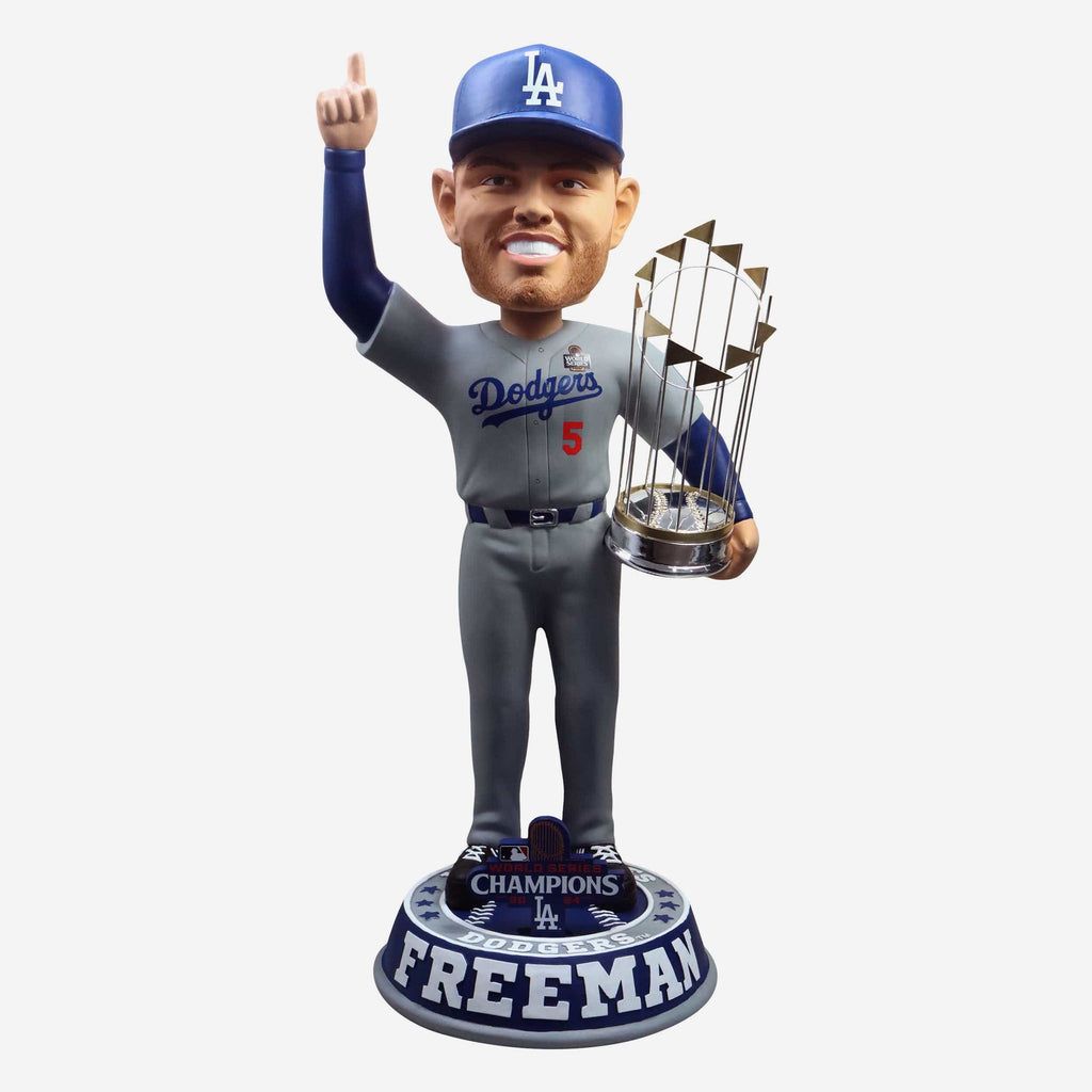 FREDDIE FREEMAN ATLANTA BRAVES popular 2021 WORLD SERIES CHAMPS TROPHY BOBBLE FOCO