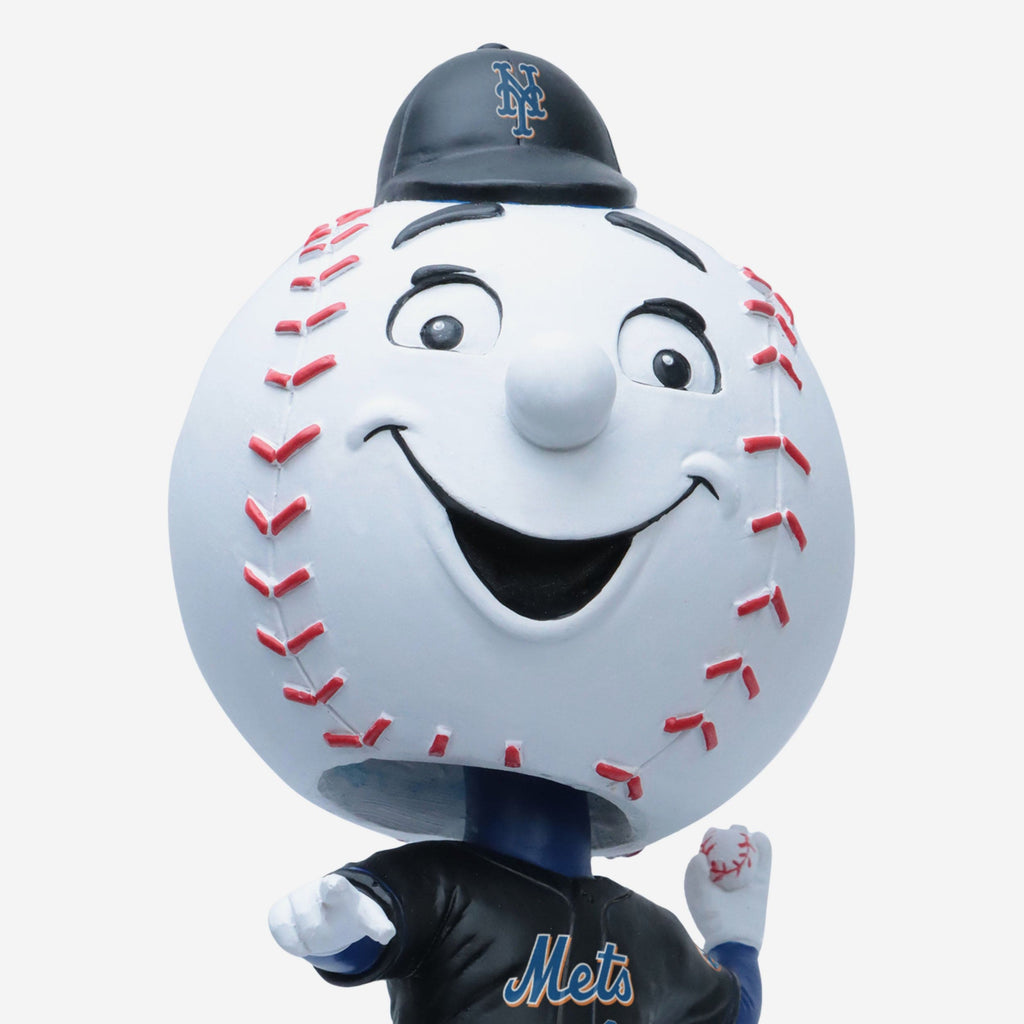 Mr Met New York Mets Black Jersey Field Stripe Mascot Bighead Bobblehead