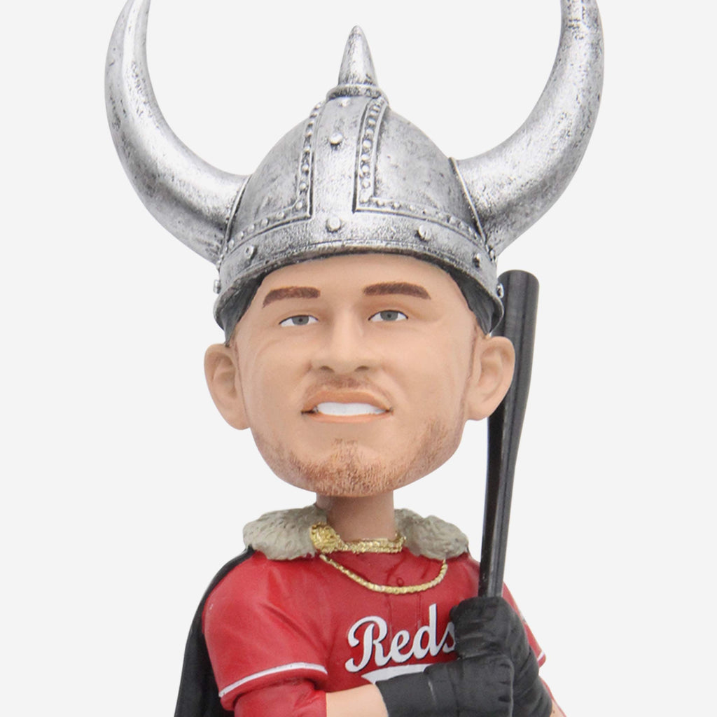 Mr Redlegs Cincinnati Reds City Connect Viking Hat Home Run Celebration Mascot Bobblehead Officially Licensed by MLB