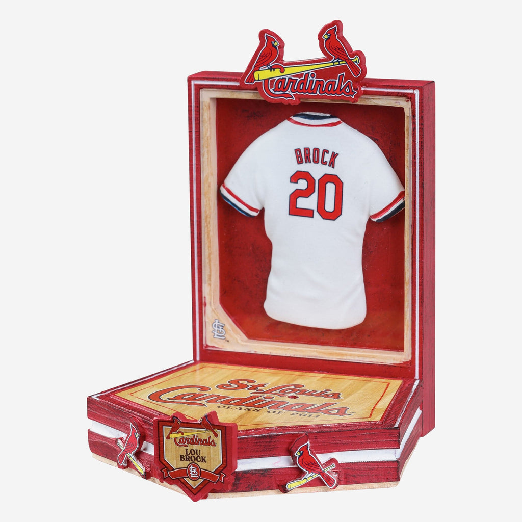 Lou Brock St Louis Cardinals Red Jacket Bobblehead in 2023