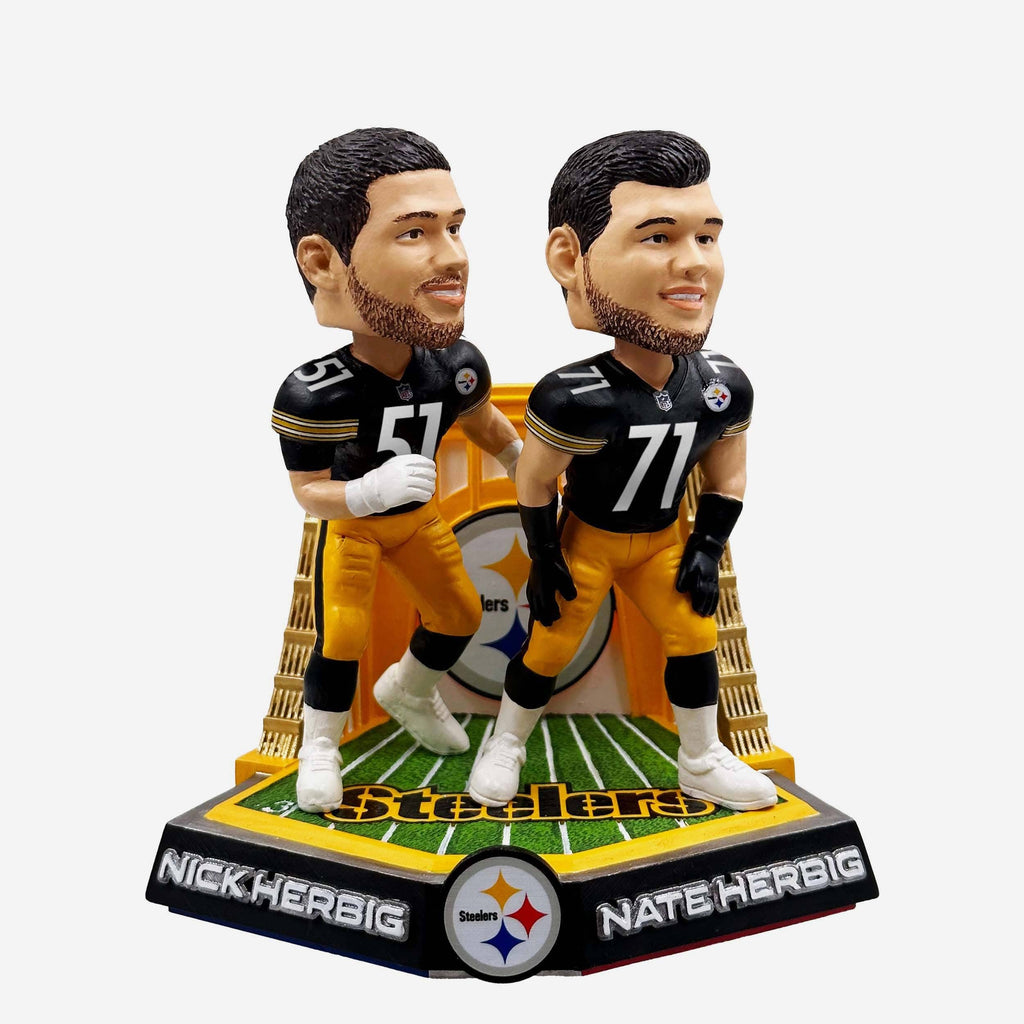 Nate Herbig & Nick Herbig Pittsburgh Steelers Family Connections Dual FOCO