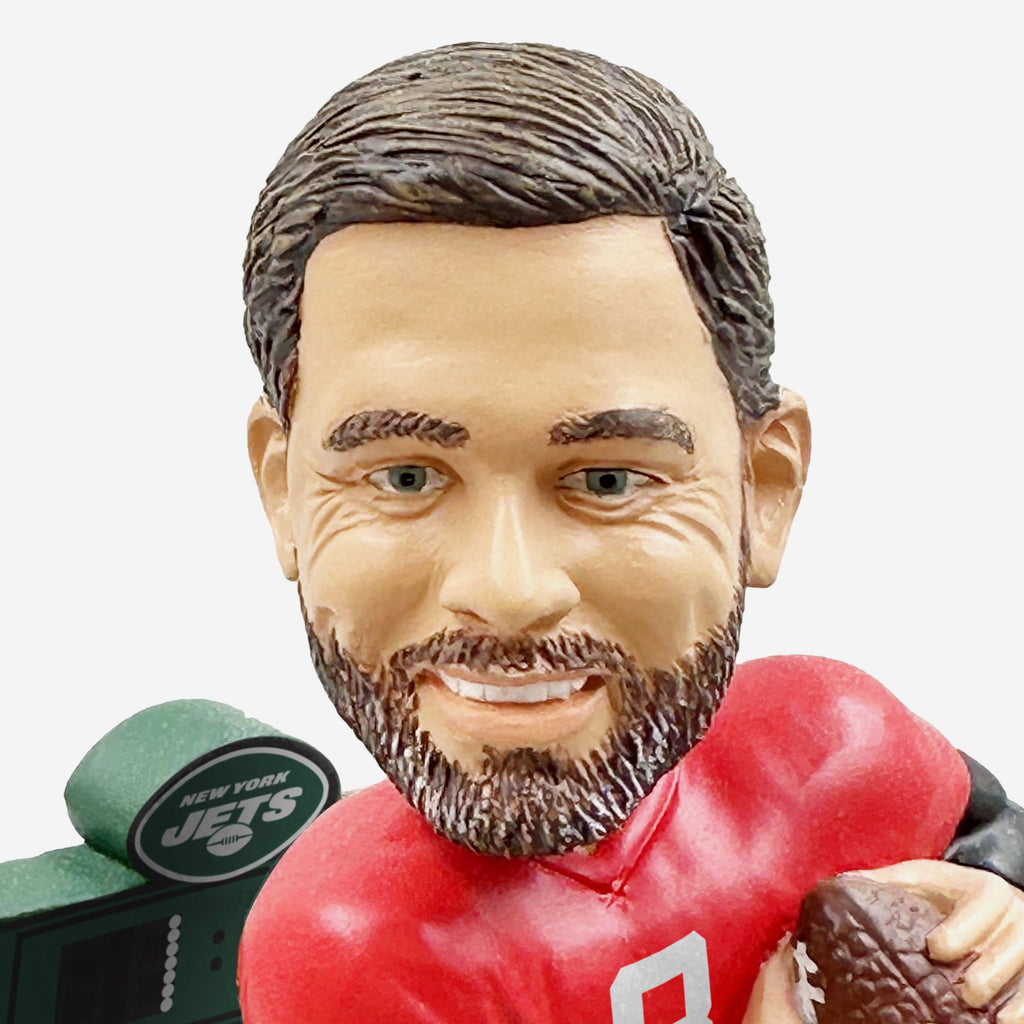 Aaron Rodgers New York Jets Field Stripe Bighead Bobblehead FOCO