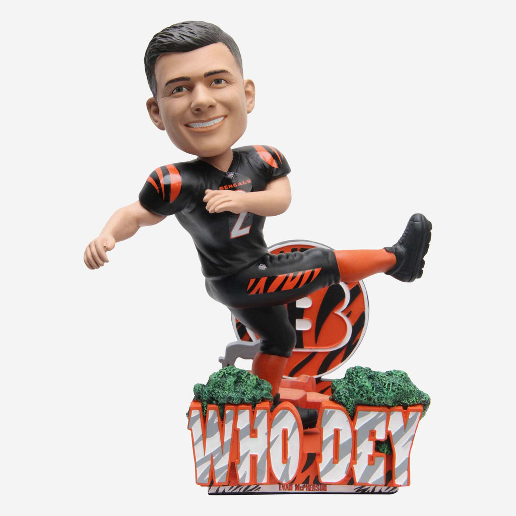 Who Dey' Cincinnati Bengals bobblehead collection introduced by FOCO