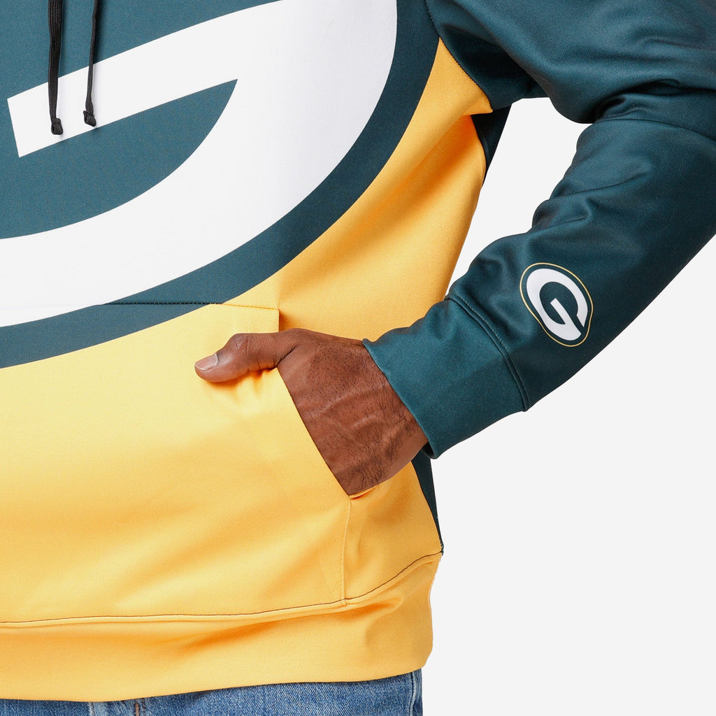 FOCO Green Bay Packers Bold Logo Hoodie, Mens Size: 2XL