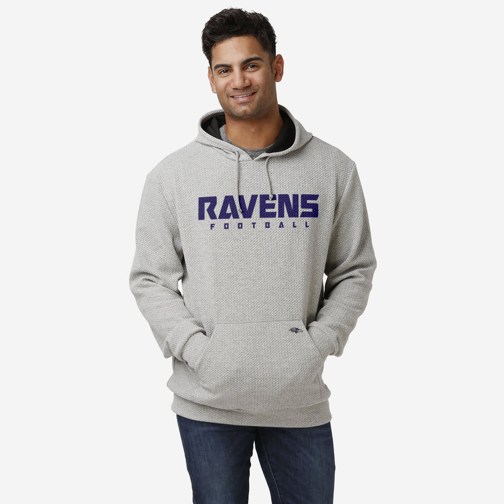 Baltimore Ravens Gray Woven Hoodie FOCO