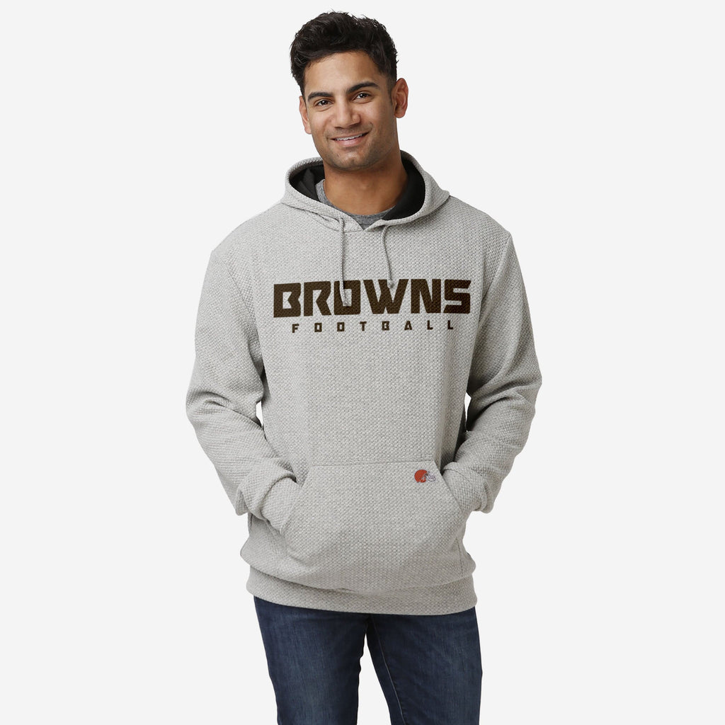 Cleveland Browns Gray Woven Hoodie FOCO