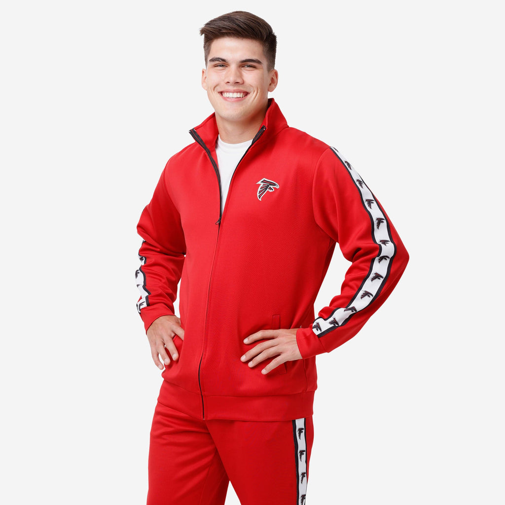 Atlanta Falcons Stripe Logo Track Jacket FOCO