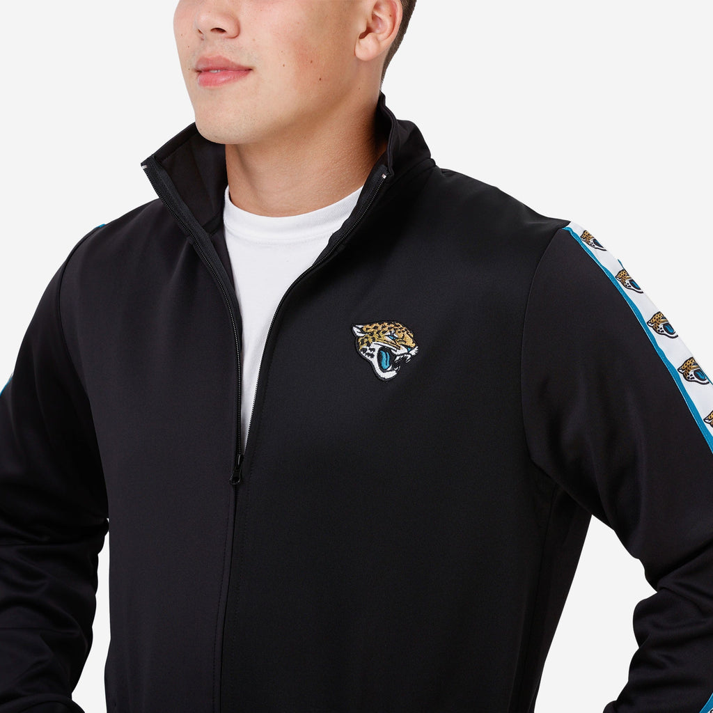 Jacksonville Jaguars Stripe Logo Track Jacket FOCO