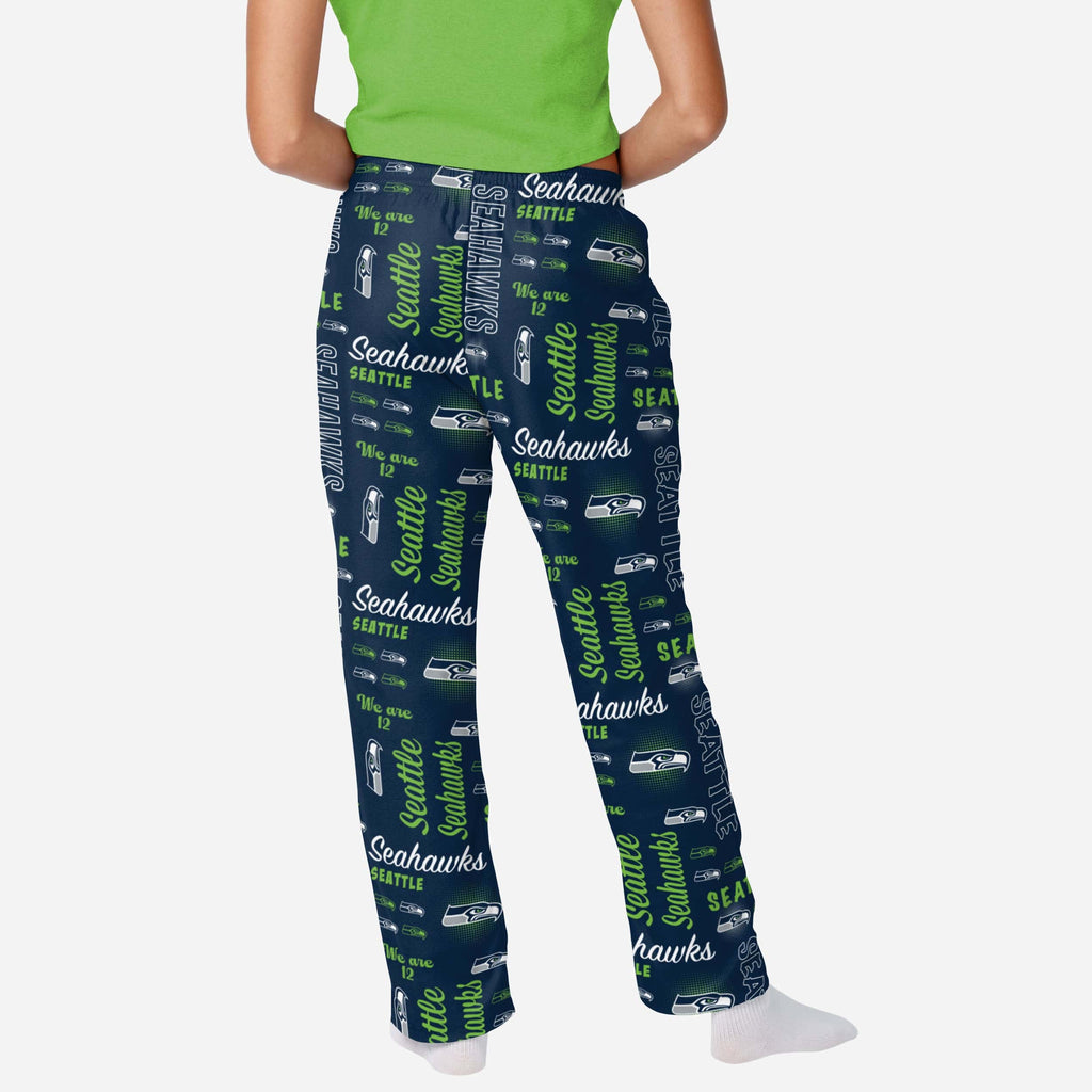 Seattle Seahawks Womens Mini Print Lounge Pants