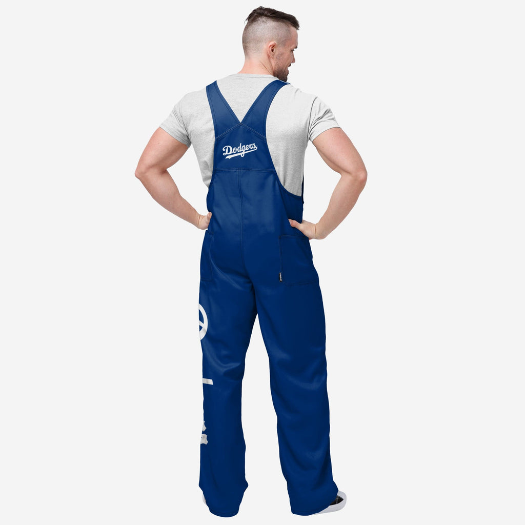 FOCO Los Angeles Dodgers Womens Big Logo Bib Overalls, Size: 2XL