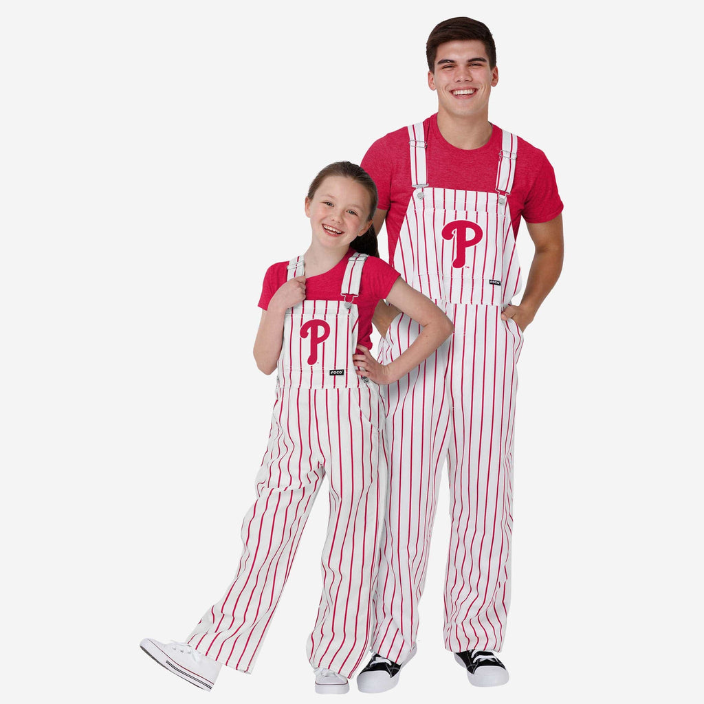 Philadelphia Phillies Youth Pinstripe Bib Overalls FOCO