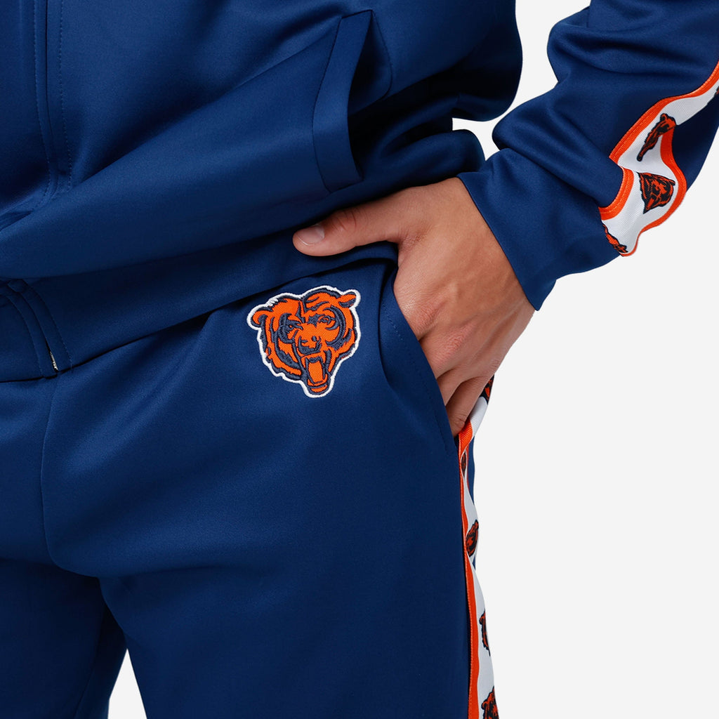 FOCO Chicago Bears Stripe Logo Track Pants, Mens Size: L