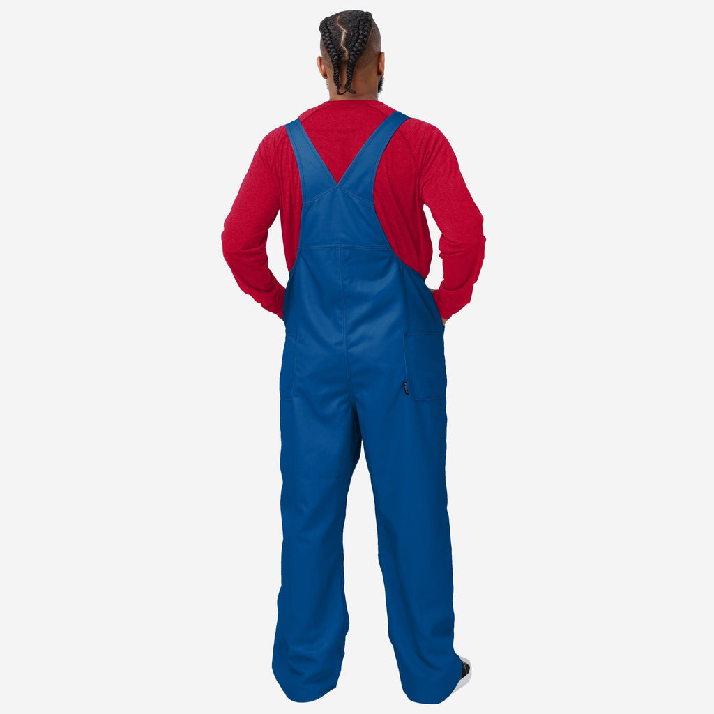 Buffalo Bills Mens Solid Wordmark Bib Overalls