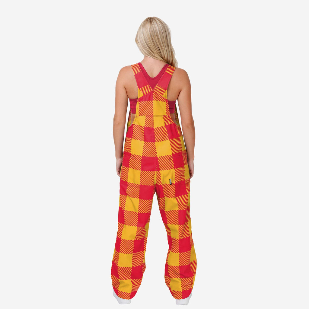 FOCO Kansas City Chiefs Mens Plaid Bib Overalls, Mens Size: 2XL