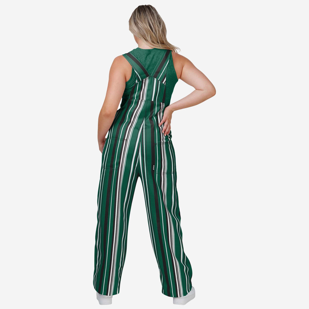 FOCO New York Jets NFL Mens Hyper Stripe Bib Overalls