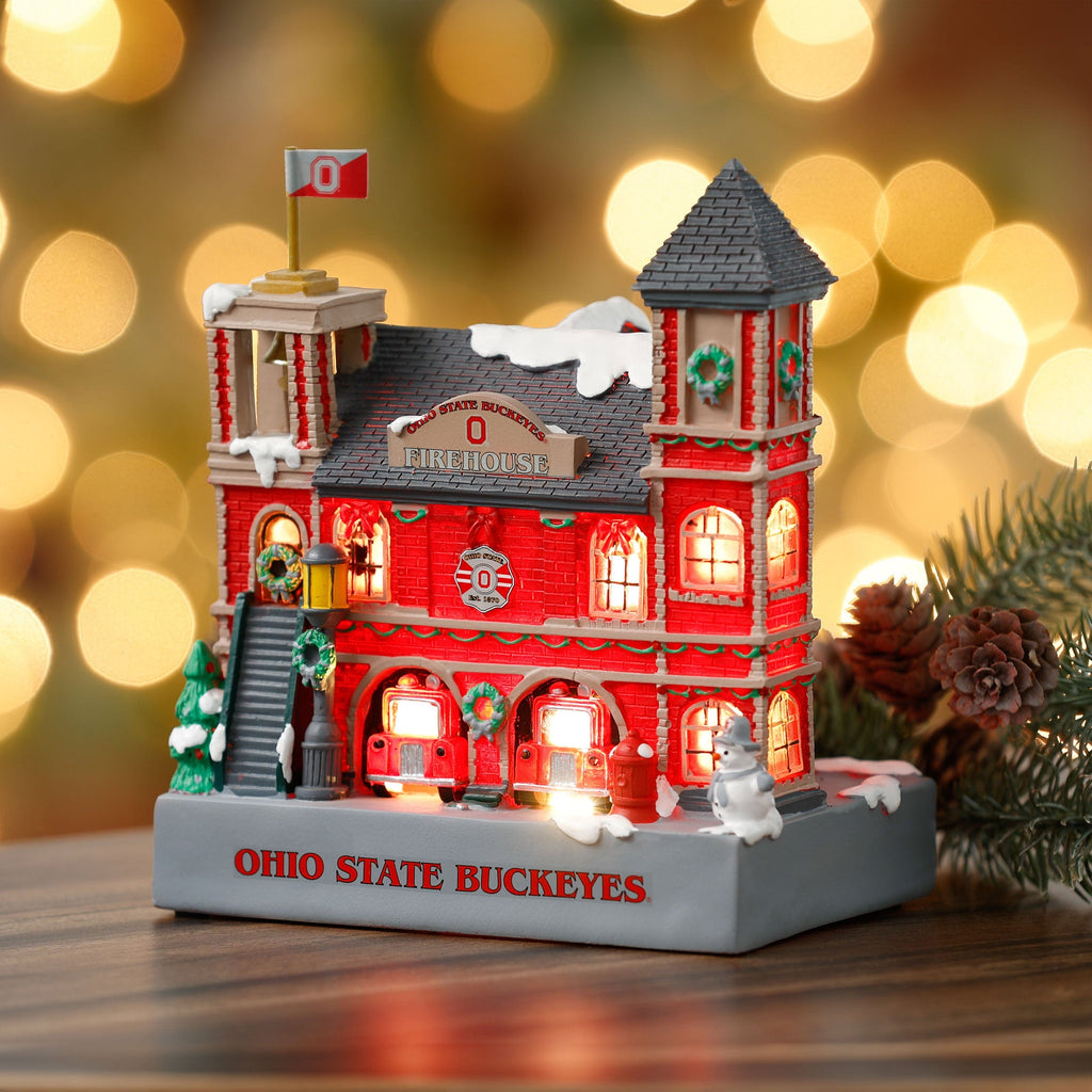 On sale Chicago Bears Christmas Village Firehouse