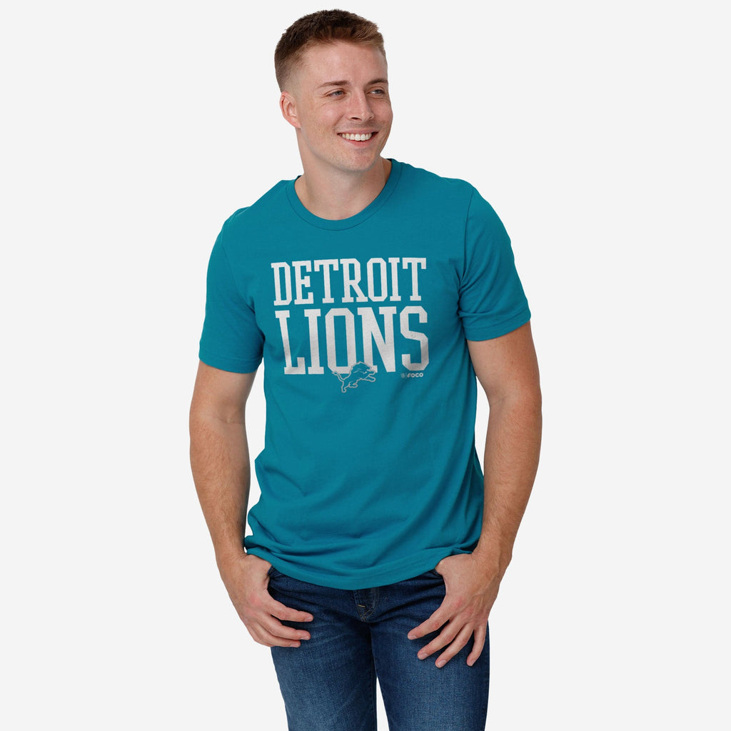 Detroit Lions Arched Wordmark T-Shirt FOCO