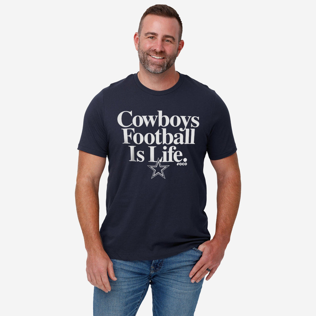 Dallas Cowboys Football Is Life T-Shirt, Mens Size: M