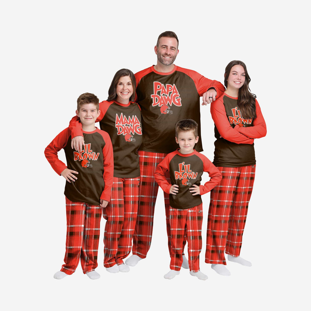 Dallas Cowboys Youth Plaid Family Holiday Pajamas FOCO