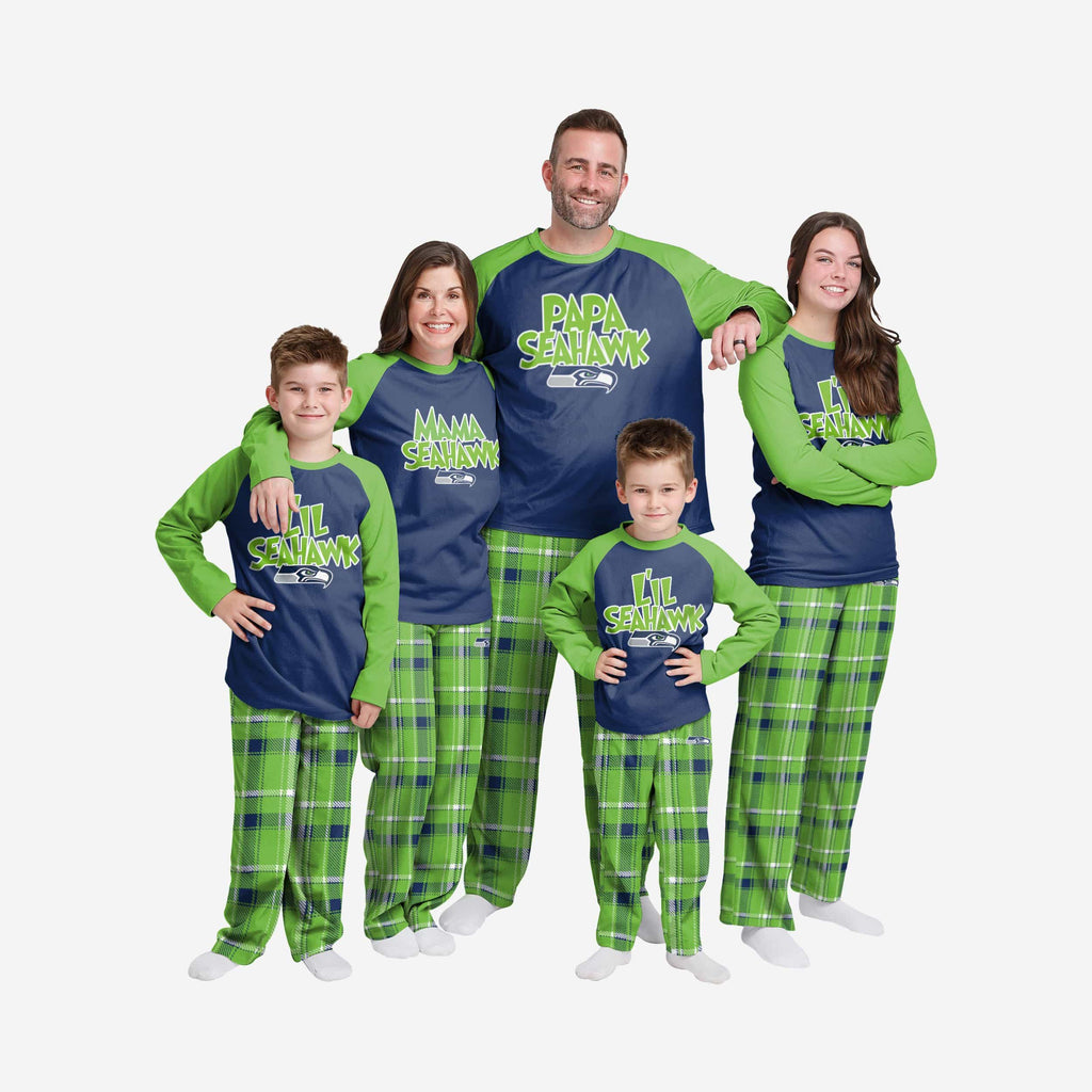 NFL Team Apparel Youth Size Medium 10/12 Seattle Seahawks Plaid