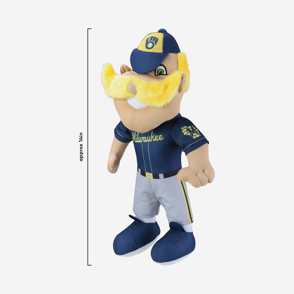 Milwaukee Brewers Mascot Plush Baseball Toy 8 INCH