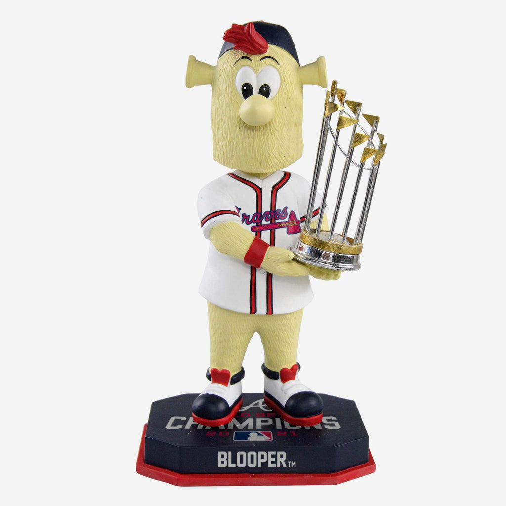 Atlanta Braves 2021 World Series Champions Mascot With Trophy Ornament FOCO