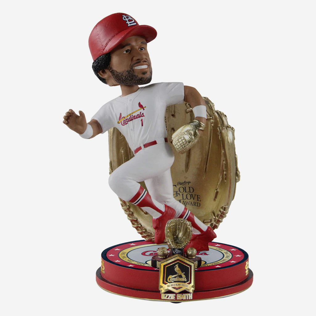 Ozzie Smith St Louis Cardinals 13X Gold Glove Award Bobblehead FOCO