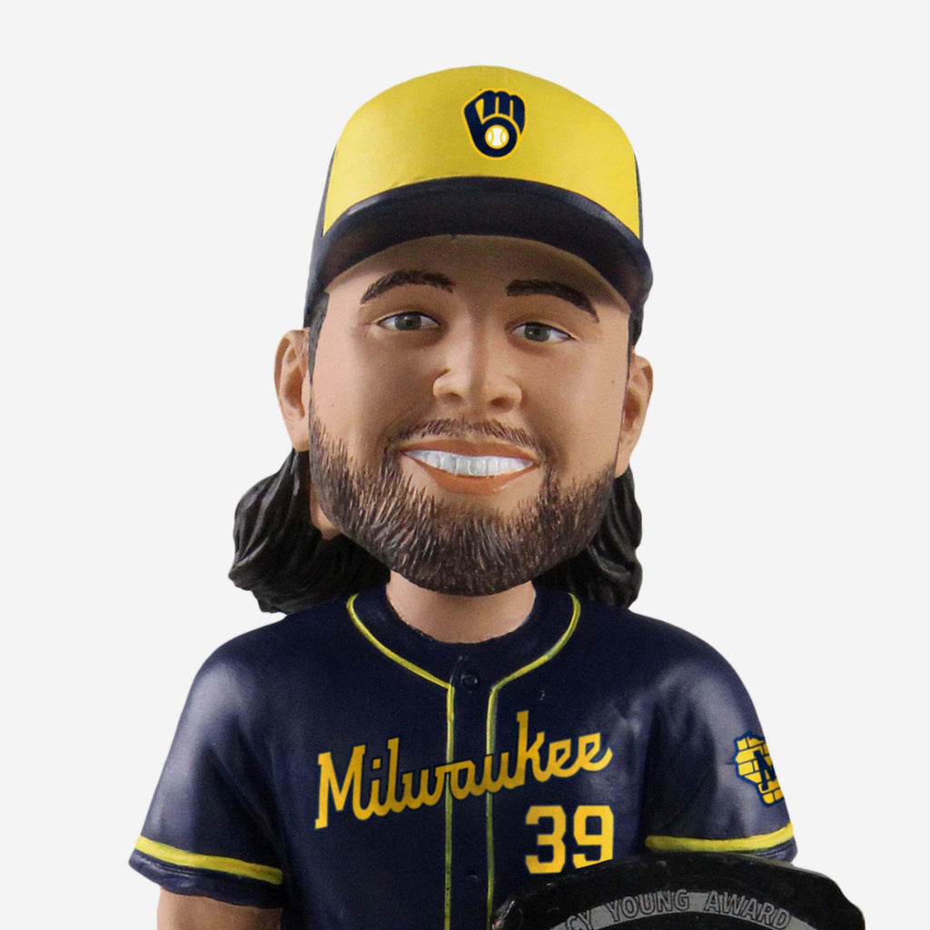 Corbin Burnes Milwaukee Brewers Retro Jersey Bobblehead FOCO