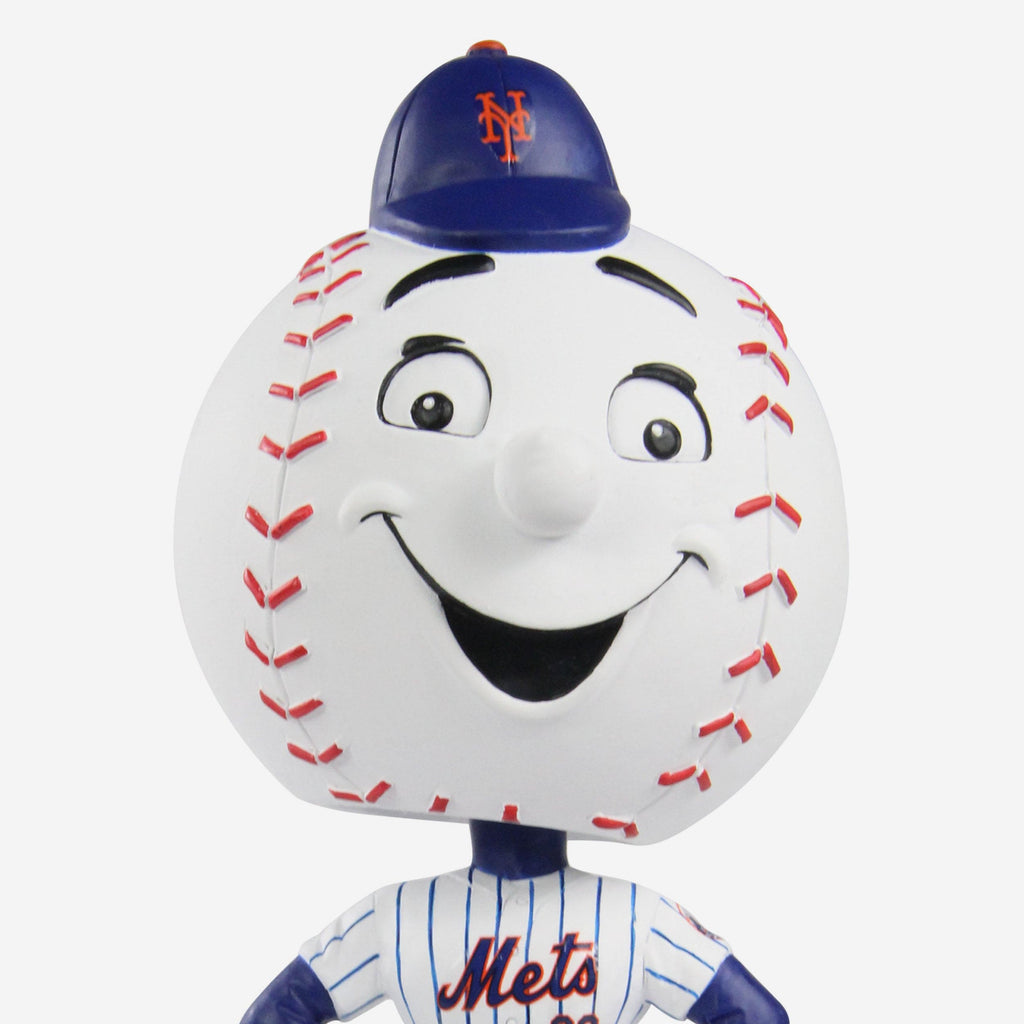 Mr Met New York Mets Black Jersey Field Stripe Mascot Bighead Bobblehead Officially Licensed by MLB