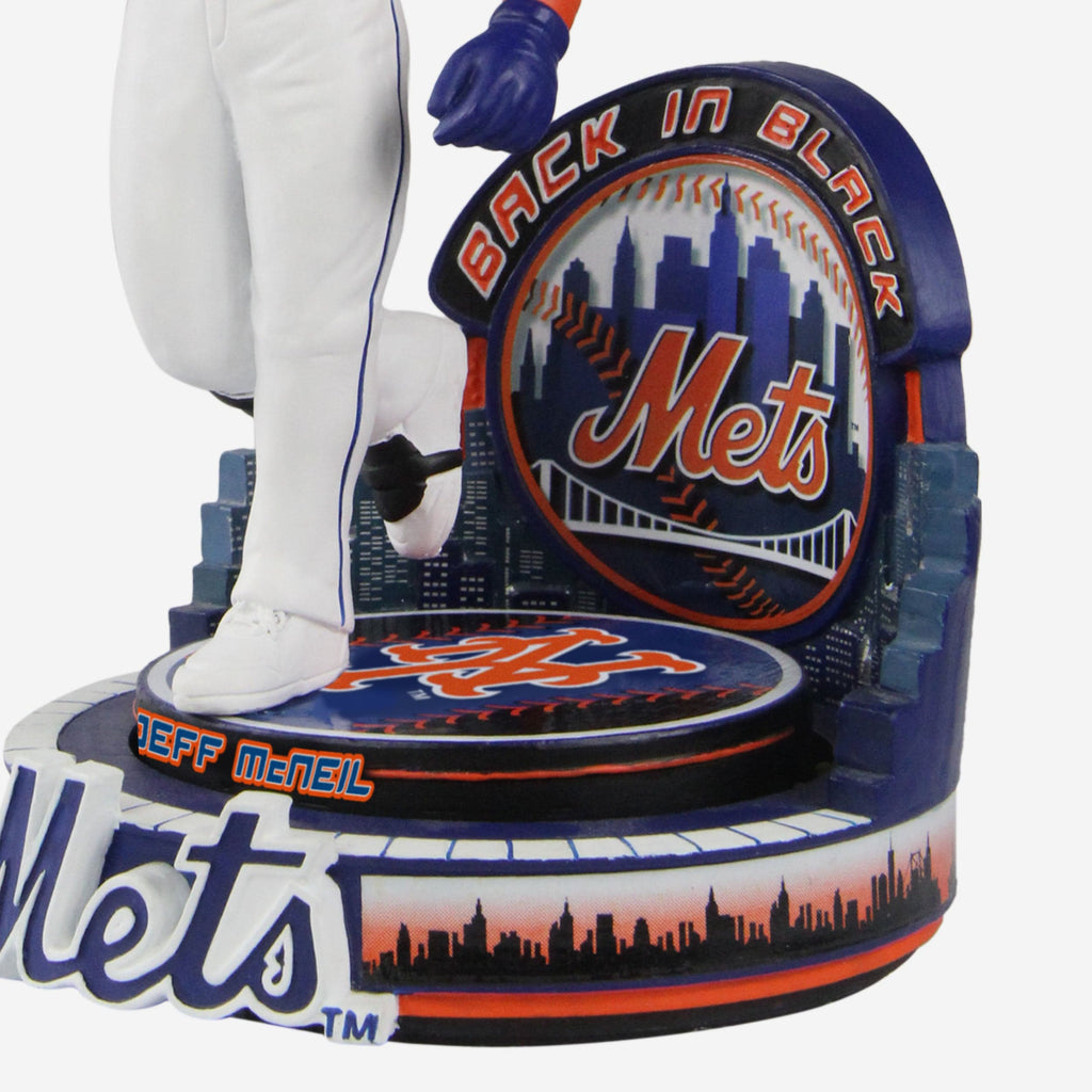 Jeff McNeil New York Mets Rotating Base Bobblehead FOCO NY Black Jersey NIB  #/72