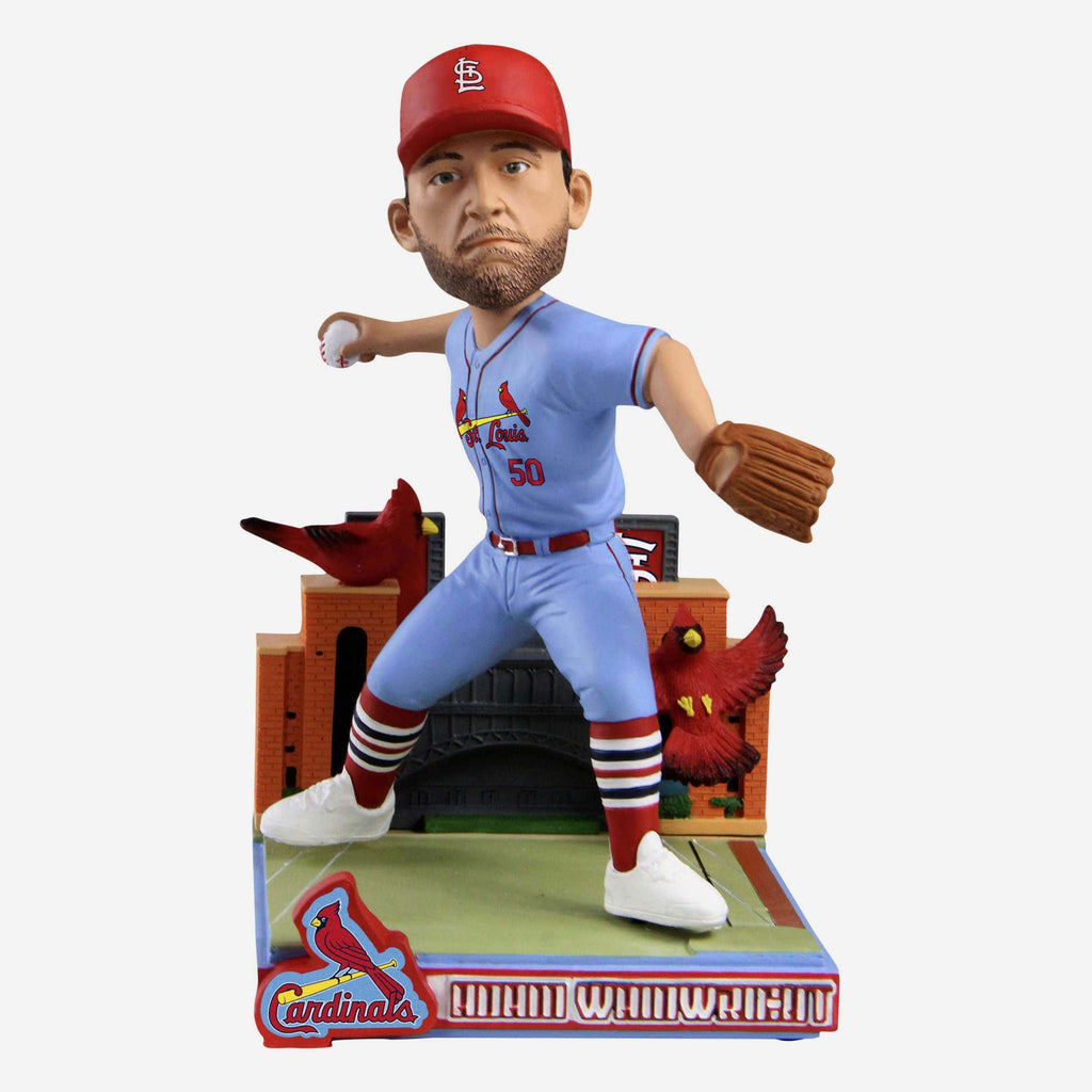 Adam Wainwright St Louis Cardinals Light Blue Jersey Bobblehead FOCO