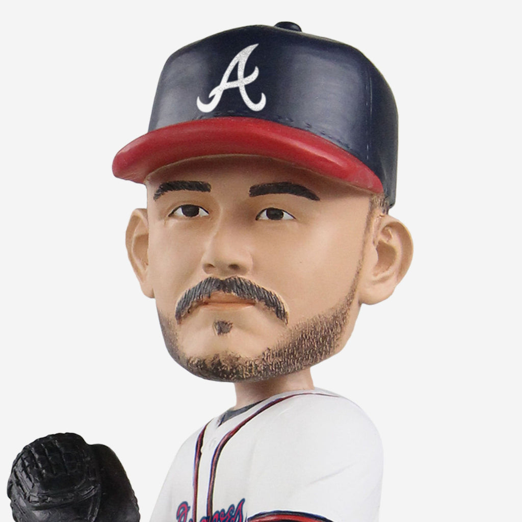 Spencer Strider Atlanta Braves Retro Jersey Field Stripe Bighead Bobbl FOCO