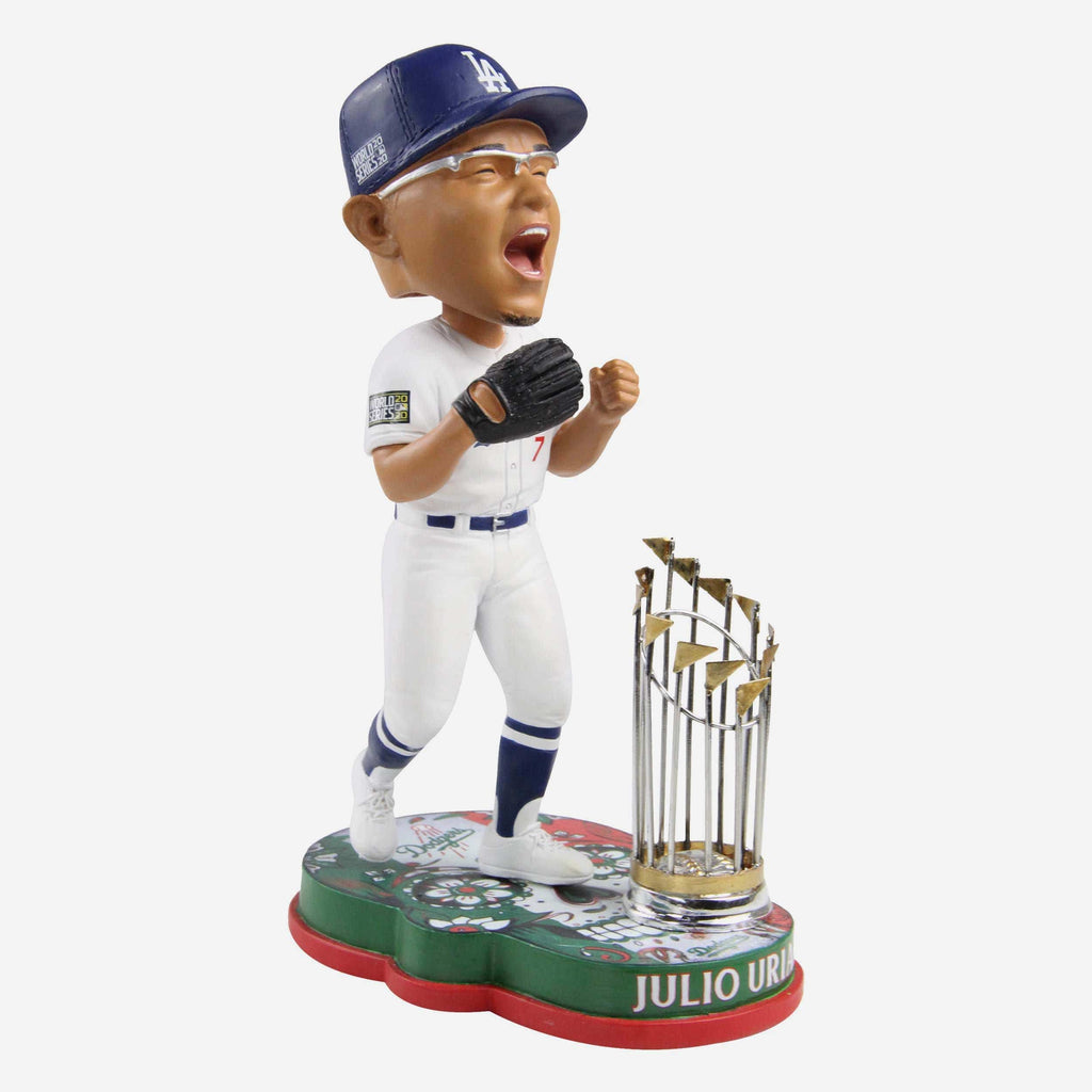 10/15 JULIO URIAS SIGNED DODGERS 2020 WS 3FT BOBBLEHEAD CHAMPS HECHO –  Oneway77JC