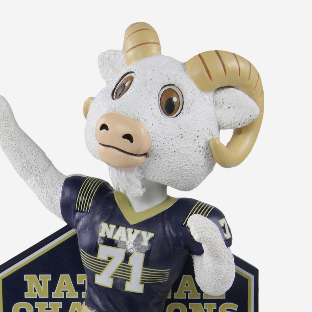 Bill the Goat Navy Midshipmen Mascot National Championship Rings Bobbl FOCO