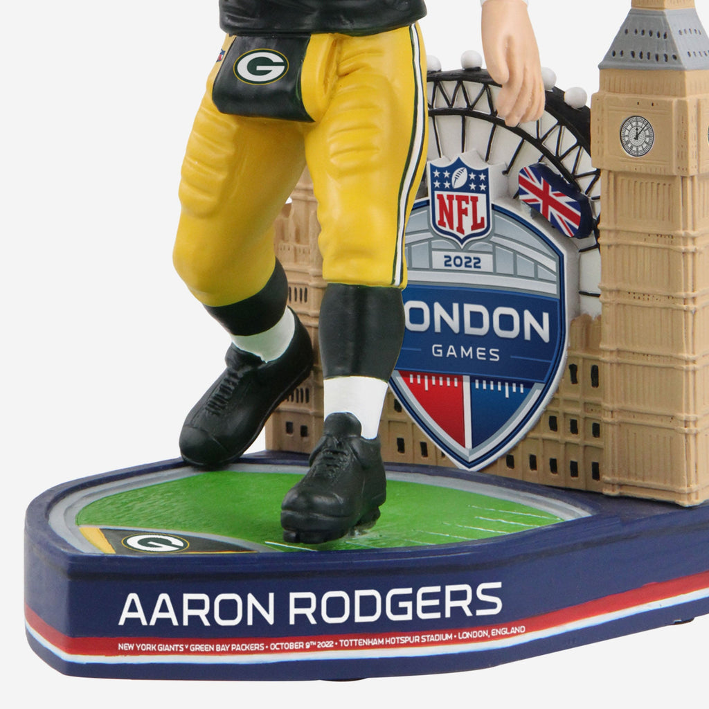 Green Bay Packers Framed Jersey Bobbleheads - Featuring Aaron