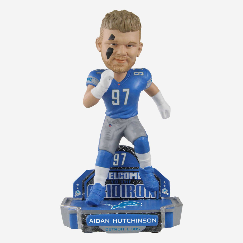 Aidan Hutchinson Detroit Lions Field Stripe Bighead Bobblehead FOCO