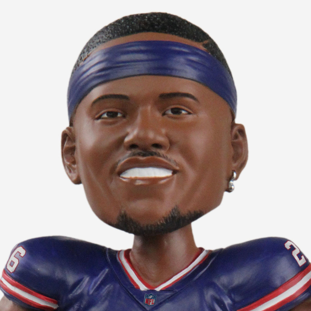 Saquon Barkley New York Giants Field Stripe Mini Bighead Bobblehead FOCO