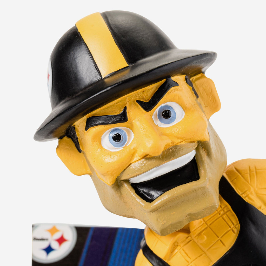 Steely McBeam Pittsburgh Steelers Holiday Mascot Bobblehead Officially Licensed by NFL