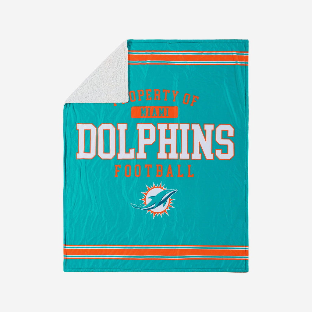 miami dolphins fleece blanket