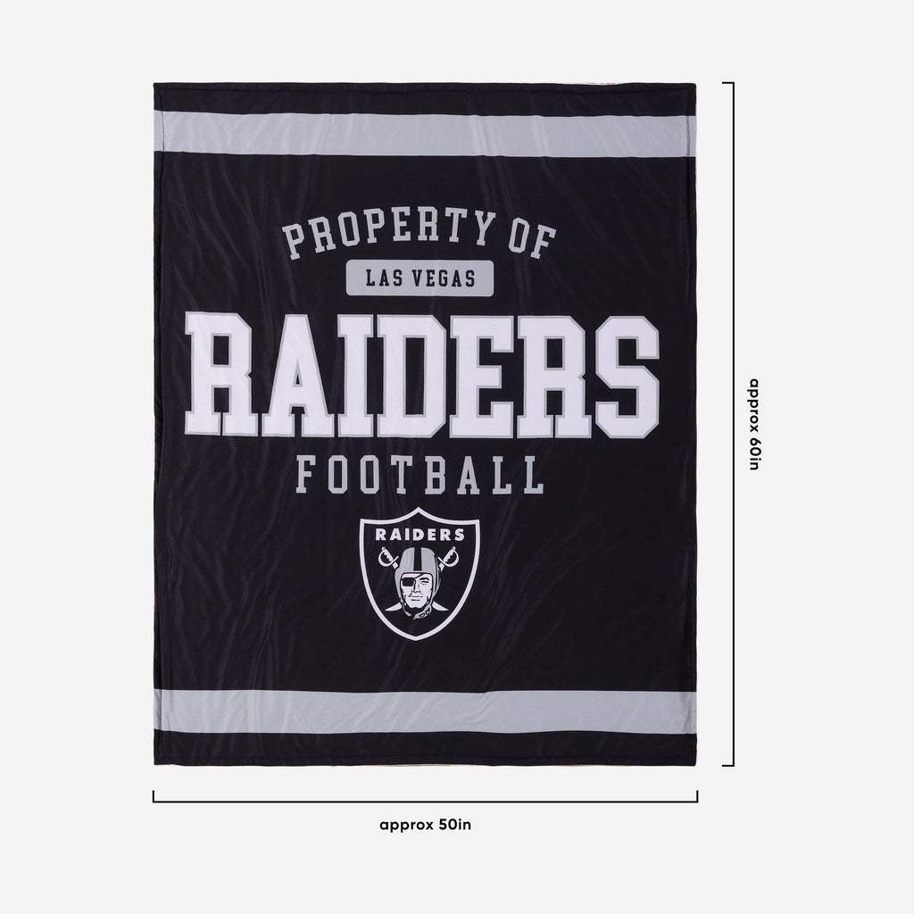 Oakland Raiders Football Rug