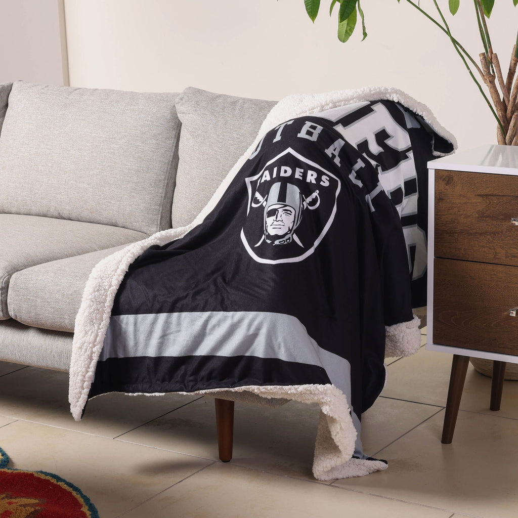 NFL Superbowl Champs Plush Throw - Las Vegas Raiders