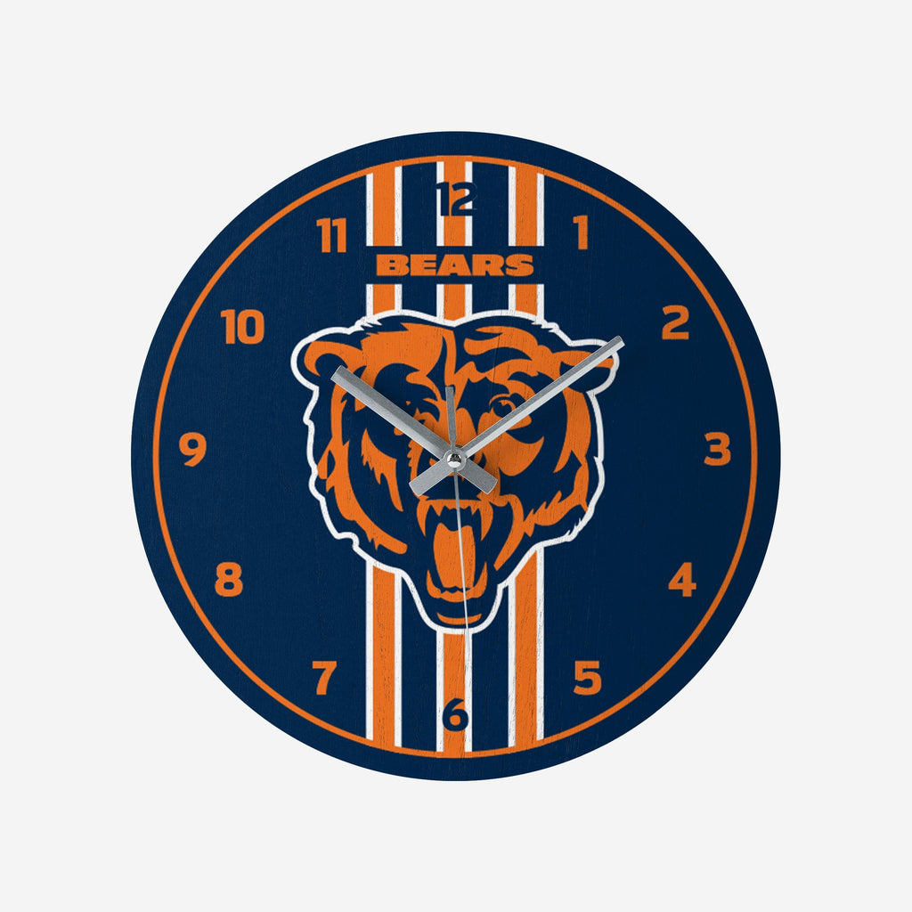 Chicago Bears Team Stripe Clock FOCO