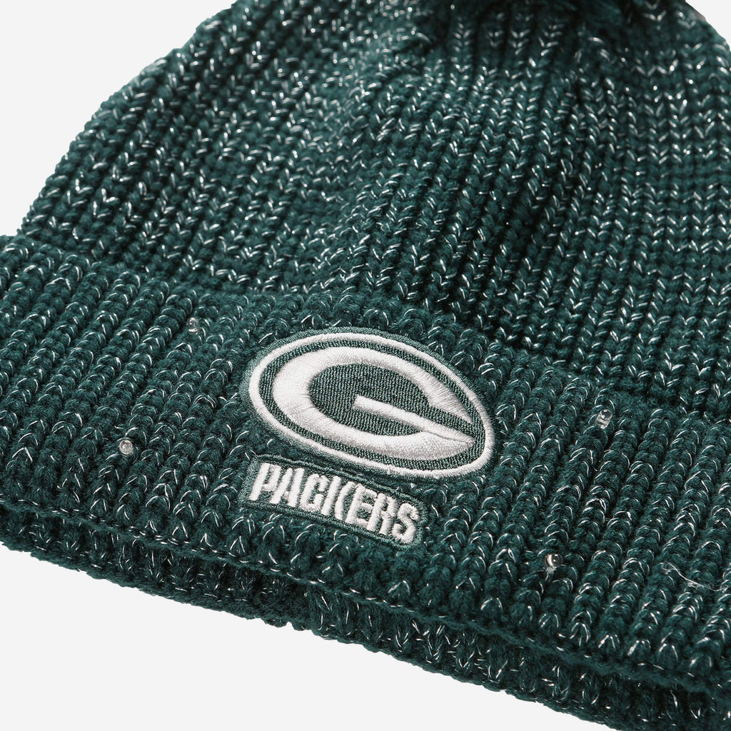 Green bay Packers Womens Glitter Logo Slide-back Cap — Hats N Stuff