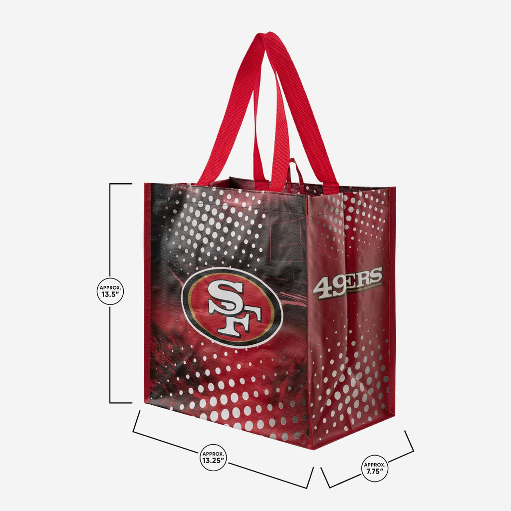 San Francisco 49ers 4 Pack Reusable Shopping Bags FOCO