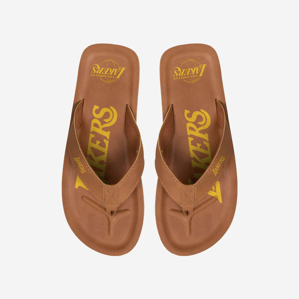 Los Angeles Lakers Color Pop Contour Flip Flop FOCO