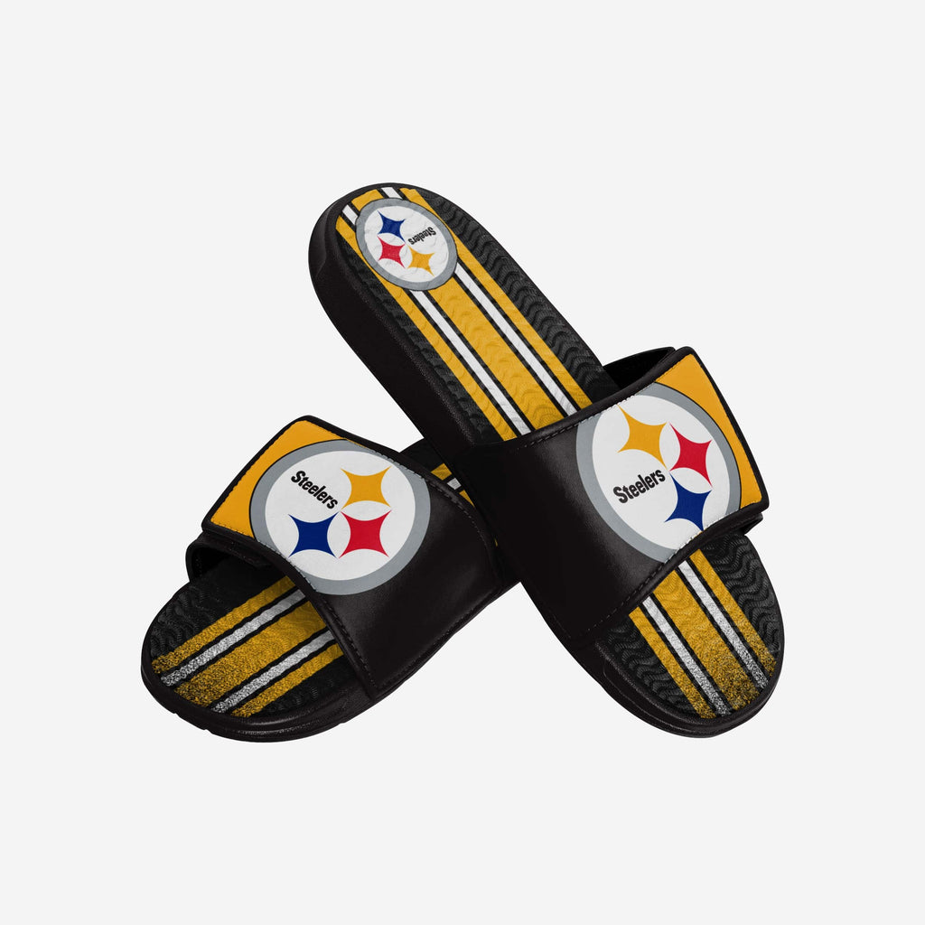 steelers nike slides