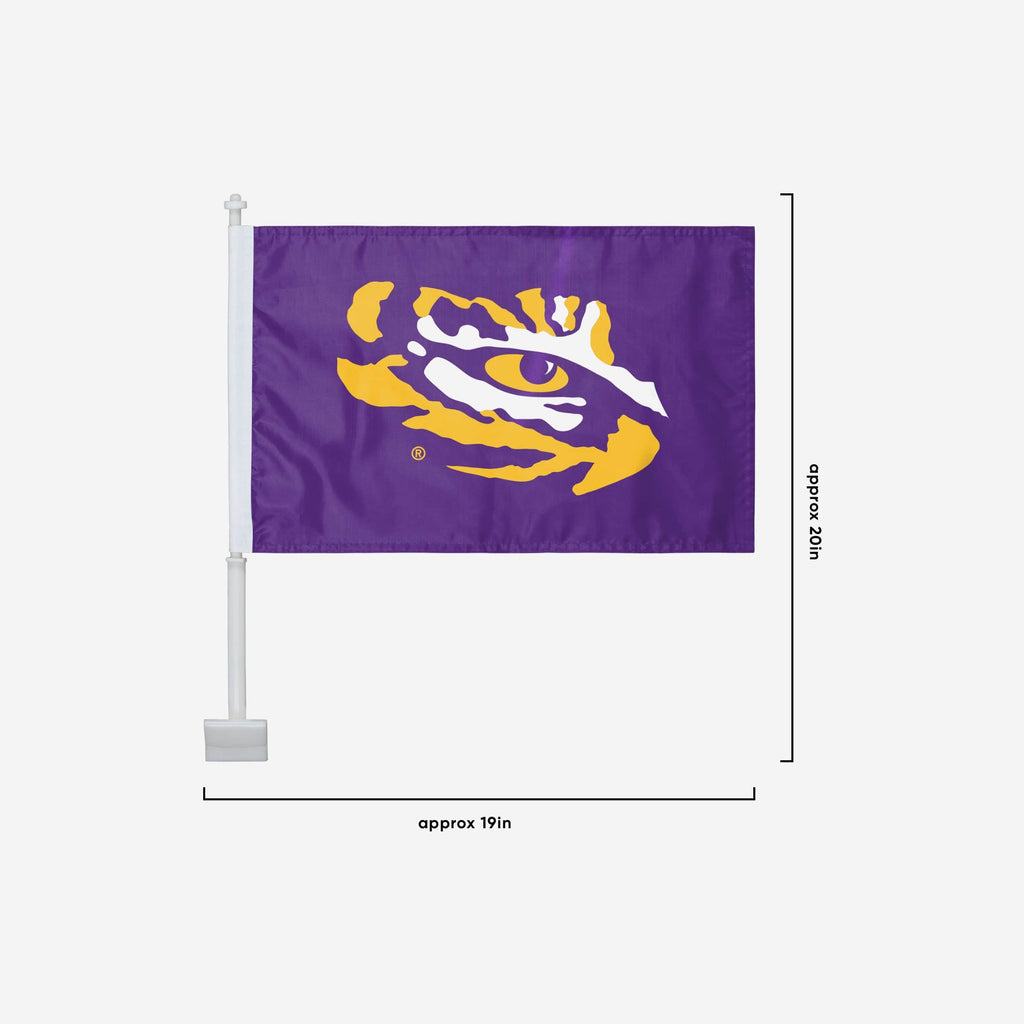 LSU Tigers 2 Pack Solid Car Flag FOCO