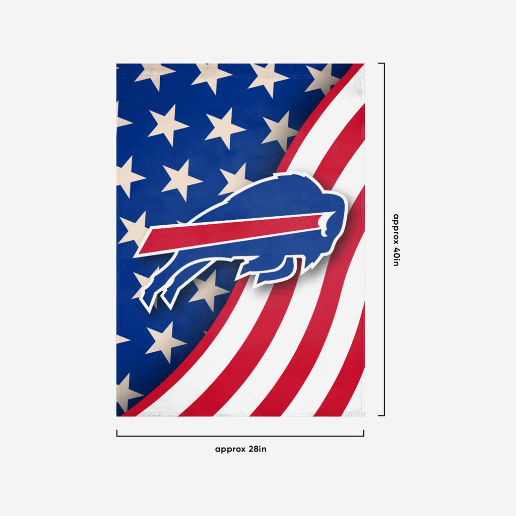 Buffalo Bills Retro Vertical NFL House Flag