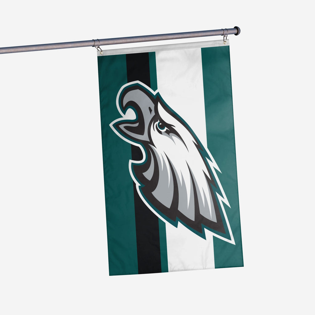 Philadelphia Eagles Big Logo Team Stripe Horizontal Flag Foco